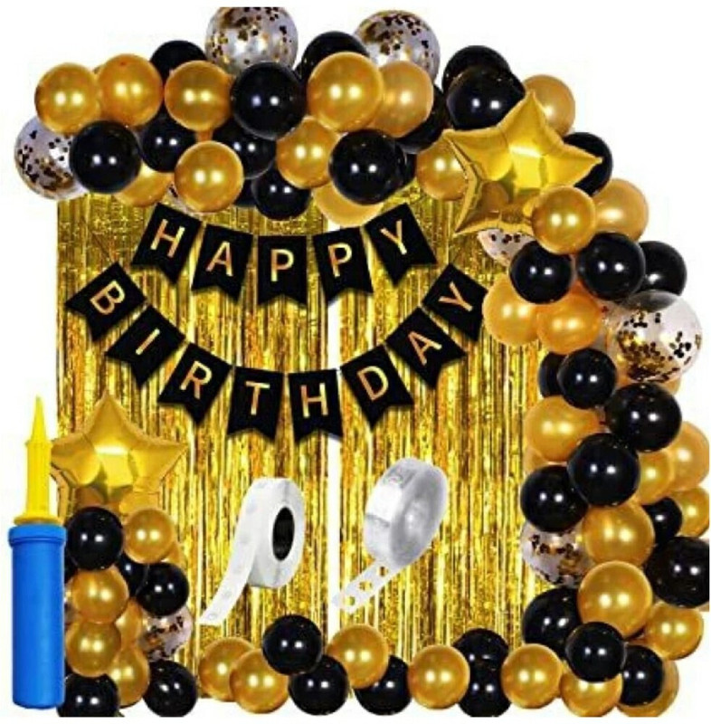 Flipzone Happy Birthday Decoration Kit Combo – 61 Pcs For Birthday Decor (Set Of 61)(Set Of 61)