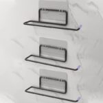 Impulse By Plantex Self Adhesive Gi Steel Toilet Paper Roll Holder/Tissue Roll Holder For Bathroom- Steel Toilet Paper Holder