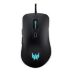 Acer Predator Cestus 310 Wired Gaming Mouse (Pixart 3519 Sensor/4200 Dpi/6 Buttons/4 Colored Led Breath Light Backlit In Scroll Wheel/Black)