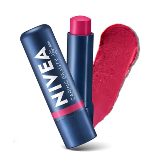 Nivea Lip Caring Beauty Pink Lip Balm | Lip & Cheek Tint With Spf 30