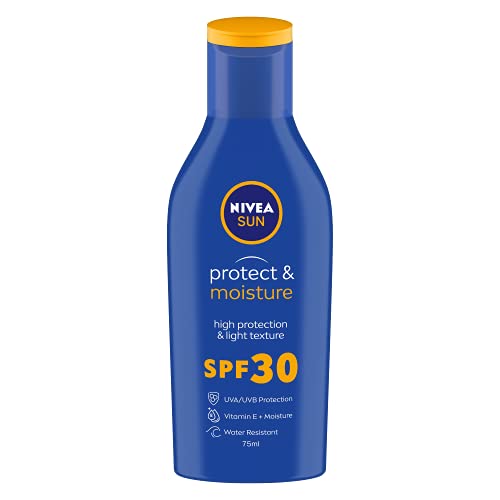Nivea Men & Women Sun Protect And Moisture 75Ml Spf 30 Advanced Sunscreen For Instant Protection For Normal Skin| Pa++ Uva – Uvb Protection System| Water Resistant| Pack Of 1