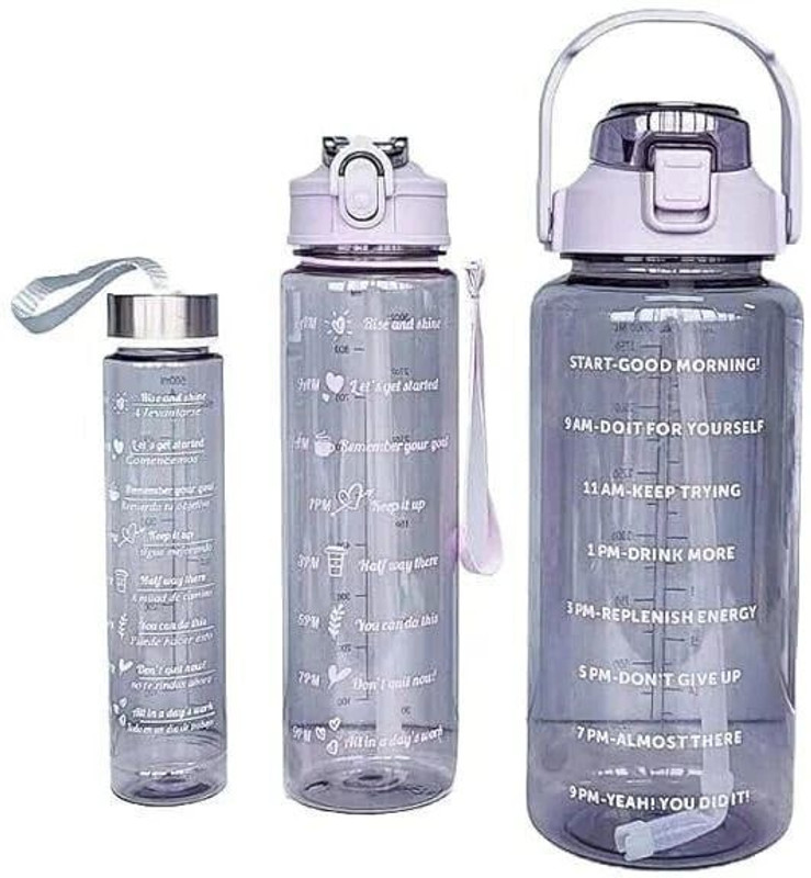 Revatakg 2000 Ml Plastic Bottle(Pack Of 3, Multicolor)