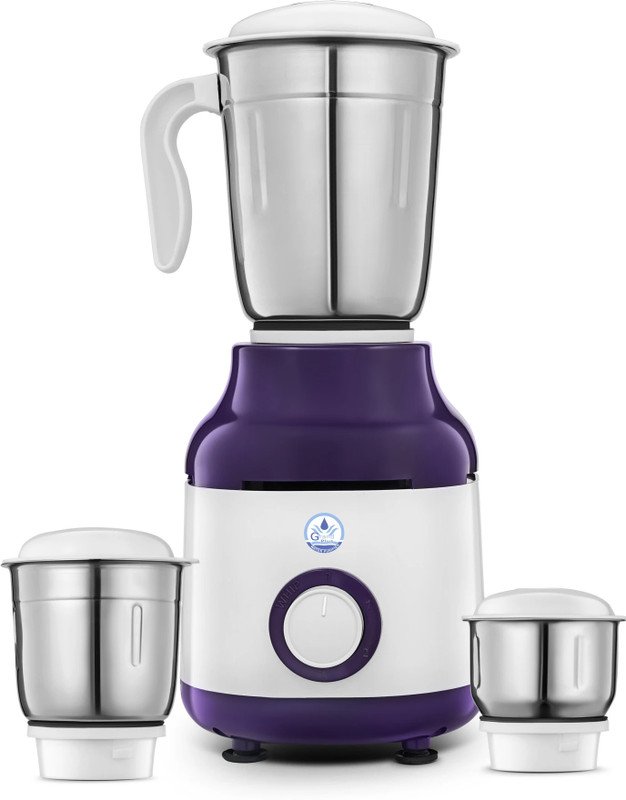 Grand Plus White Purpel 550 W Mixer Grinder(Neo | 3 Jars | White, Purpel)