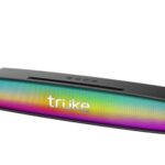 Truke Thunder Bar 16W Bluetooth Speaker With Rgb Leds – Dual 52Mm Speakers, 6Hours Long Battery Life, Mobile/Tablet Holder, Aux, Usb, Fm Mode, Portable Speaker For Home/Outdoor/Travel [Black]
