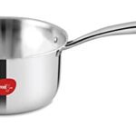 Pigeon Elite Stainless Steel Triply Sauce Pan 18 Cm, Gas Stove And Induction Compatible For Fast Cooking And Longer Heat Retention, Along With Even Heat Distribution- Silver