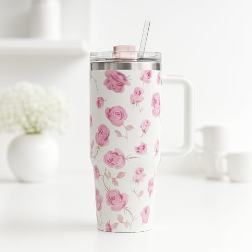 Vaanar Sena 1200Ml Stainless Steel Tumbler With Steel Straw | Vacuum Insulated Tumbler For Water, Iced Tea Or Coffee, Office, Gym, Travelling (White)