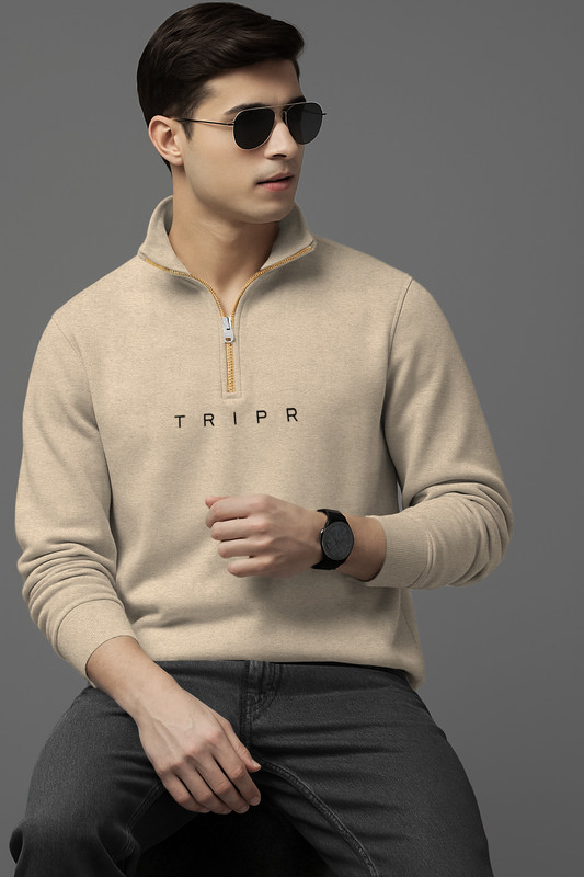 Tripr Full Sleeve Printed Men Sweatshirt