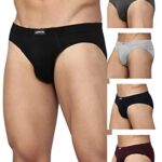 Levi’S Men’S Cotton Modern Regular Fit Solid Brief (Pack Of 5) (#011-Brief-Asst-P5_Assorted_L)