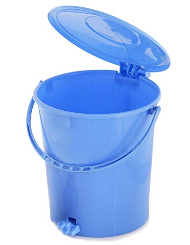 Fun Homes Plastic Dustbin Garbage Bin With Handle (10 Liters, Blue, Fun0294)