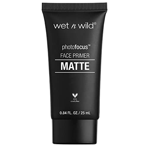 Wet N Wild, Photo Focus Face Primer – Matte, Face Primer With Mattifying Effect, Pore Minimizer And Wrinkle-Filler, Anti-Caking And Brightening Formula With Silky Texture