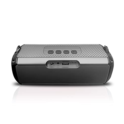 Hitage Bs-414 Party Beats Sound Coloful Gleming Light 5.0 Bluetooth 5 W Bluetooth Laptop/Desktop Speaker (Grey, 5 Way Speaker Channel)