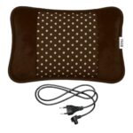Btag Electric Heating Pad With Soft Polka Dot Cover Hot Water Bag For Pain Relief |Heating Bag Electric |Warm Bag For Pain Relief|Winter Heating Pad | Fast Heating |Colour Brown