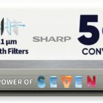 Sharp 2025 Model 5 In 1 Convertible 1.5 Ton 5 Star Split Inverter 7 Stage Health Filters,Turbo Cool Technology,Anticorrosive Gold Fin Ac – White(Ah-Si18V5B-Gc, Copper Condenser)