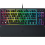 Razer Ornata V3 Tenkeyless – Low Profile Gaming Mechanical Membrane Wired Keyboard-Black-Rz03-04880100-R3M1