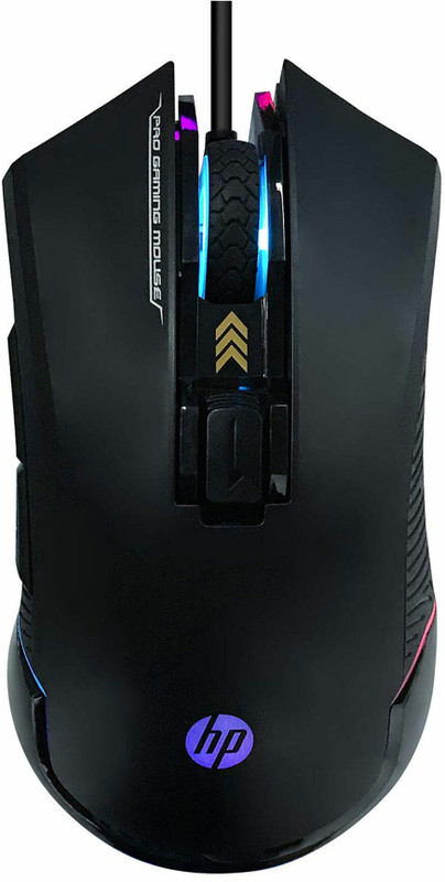 Hp G360 / Ergonomic Design,6 Buttons, Rgb And Led Lighting, Upto 6200 Dpi Wired Ambidextrous Optical  Gaming Mouse(Usb 3.0, Black)
