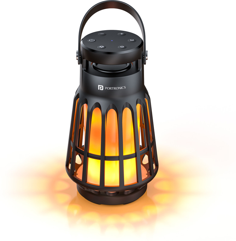 Portronics With In-Built White , Fire Flame Light 15 W Bluetooth Speaker(Black, Mono Channel)