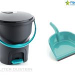 Flipkart Smartbuy Plastic Dustbin(Grey, Green, Pack Of 2)