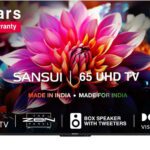 Sansui 165 Cm (65 Inch) Ultra Hd (4K) Led Smart Google Tv With Zen Panel Dolby Vision & Atmos Filmmaker Mode(Jsw65Gsuhdff)