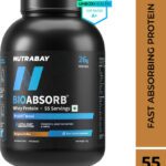 Nutrabay Bioabsorb Whey Protein | India’S 1St Fast Absorbing Whey With Prodifi Blend Whey Protein(2000 G, Dalgona Coffee)