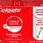 Colgate Visible White Teeth Whitening Toothpaste, 360G, 120G X 3 And Jade Roller Toothpaste(360 G, Pack Of 4)