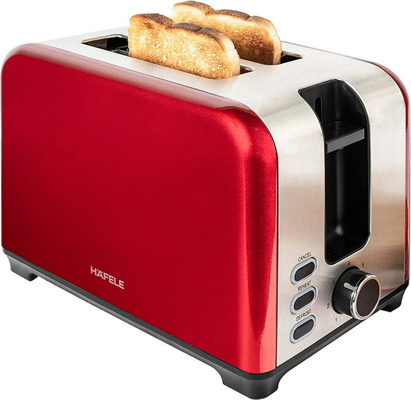 Hafele Electric Toaster, 930 W(Red) 220 W Pop Up Toaster(Red)
