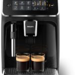Philips Fully Automatic Bean To Cup Espresso Machine With Milk Frother Coffee Maker(Black, Glossy Black)