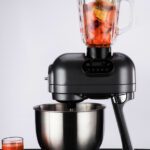 Hafele Highline Series 1000 W Juicer Mixer Grinder(Klara Highline – Gothic Grey, Kitchen Machine Multi-Functional Blender With 5.5L Mixing Bowl, 200Ml Spice Grinding And Chutney Jar, 3 Mixing Attachments, 1.5 Litre Blender, Vegetable Slicer (4 Attachments) | 2 Jars | Gothic Grey)