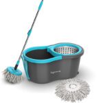 Lifelong Llmop902 Steel Spin With Trolley Mop Set(Blue)