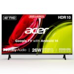 Acer 100 Cm (40 Inches) Ultra I Series Fhd Smart Led Google Tv Ar40Fdggu2841Bd (Black) 2025 Model
