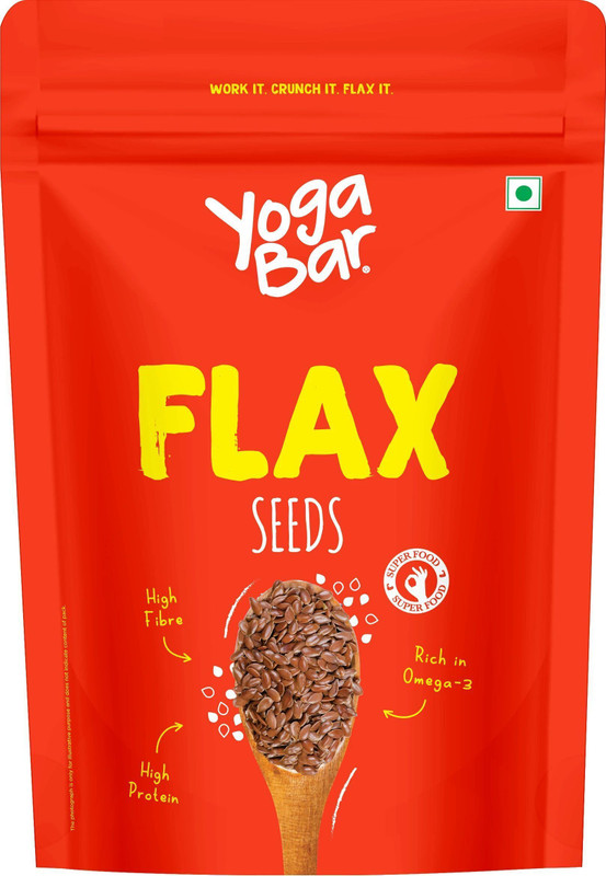 Yogabar Organic Roasted Flax Seeds Rich In Omega-3 & Antioxidants Roasted Flax Seeds(250 G)