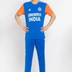 Adidas Printed Men V Neck Blue T-Shirt