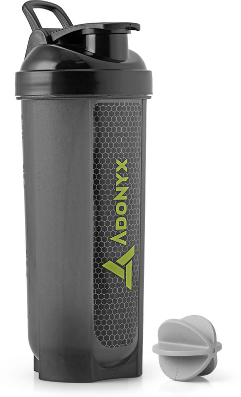 Adonyx 700 Ml Plastic Shaker(Pack Of 1, Black)