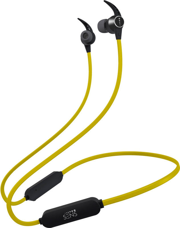 Sens Alvis 1 Bluetooth Neckband With Magnetic Earbuds Bluetooth Gaming(Lemon Yellow, In The Ear)