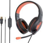 Meetion Mthp021Bo Wired Gaming(Black, Orange, On The Ear)