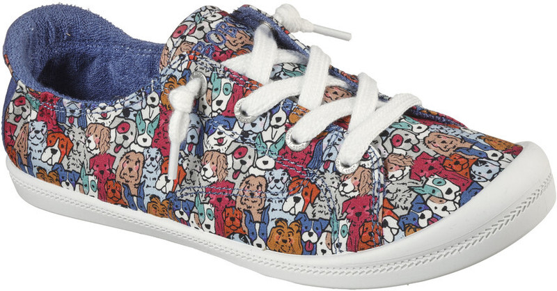 Skechers Beach Bingo – Mutt M Canvas Shoes For Women(Multicolor , 3)