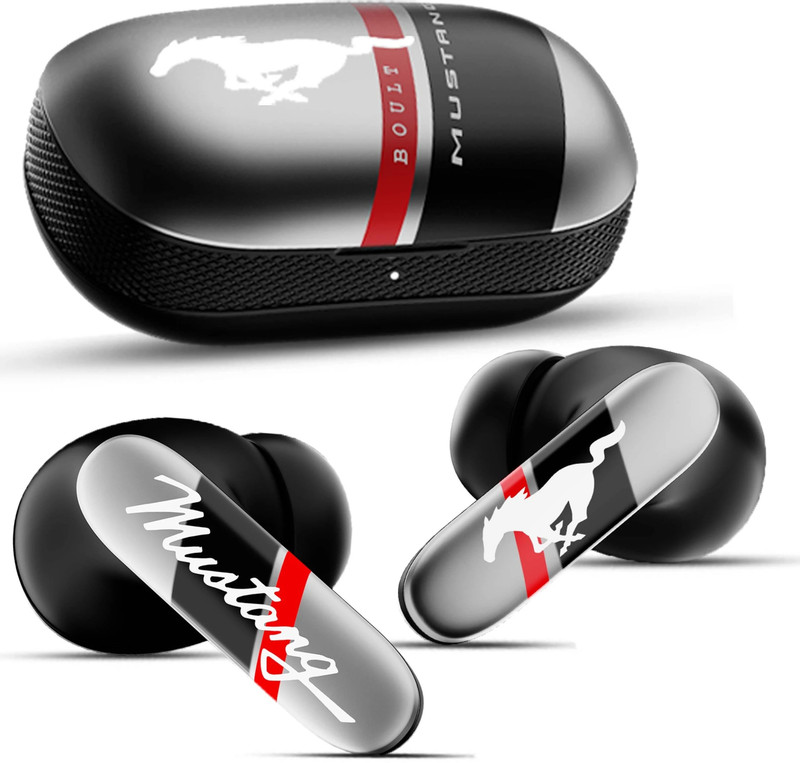 Goboult Mustang Dyno With 60 Hrs Battery, Dual Pairing, App Support, 4 Mic Enc, 5.4V Bluetooth(Dyno Silver, True Wireless)