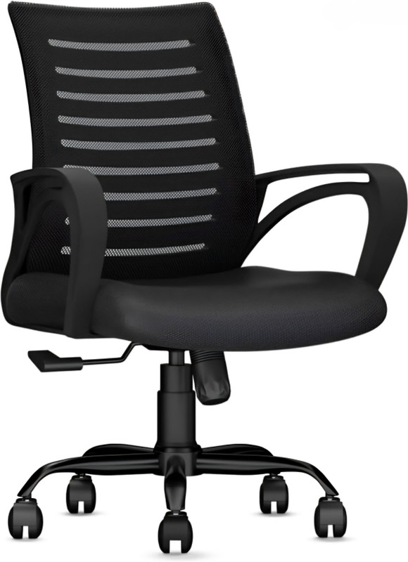 Flipkart Perfect Homes Sitwell Back Ergonomic Office Heavy Duty Black Mesh Office Executive Chair(Black, Diy(Do-It-Yourself))