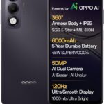 Oppo K13X 5G 6000Mah And 45W Supervooc Charger & Ai (Midnight Violet, 128 Gb)(6 Gb Ram)