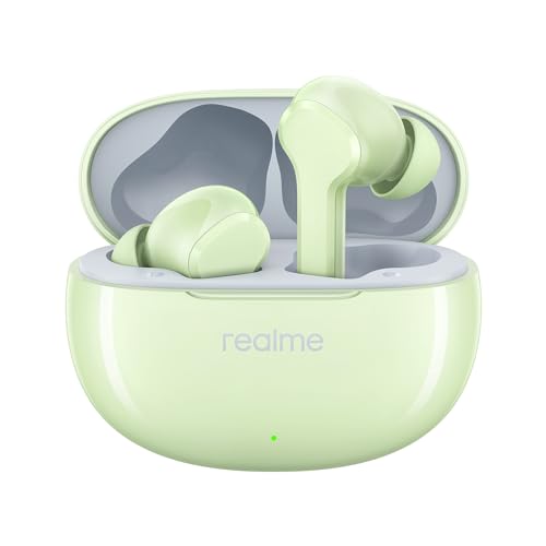Realme Earbuds T110 With Ai Enc For Calls, Upto 38 Hours Of Playback And Fast Charging Bluetooth In Ear Headset (Country Green, True Wireless)