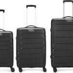 Aristocrat Chroma 8W(N) Str. Cb+Md+Lg 360 Black Cabin & Check-In Set 8 Wheels – 30 Inch