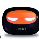 Jmax Jm-Tw-08 | 30H Non-Stop Music | Glowing Light Case| 300Mah Case | 4H Talk Time Bluetooth(Black Orange, True Wireless)