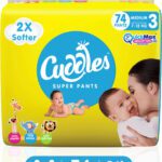 Cuddles – Super Pants Style Diaper – M(74 Pieces)