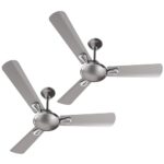 Havells 1200Mm Festiva Es Ceiling Fan | Premium Finish, Decorative Fan, Elegant Looks, High Air Delivery, Energy Saving, 100% Pure Copper Motor | 2 Year Warranty | (Pack Of 2, Mist)