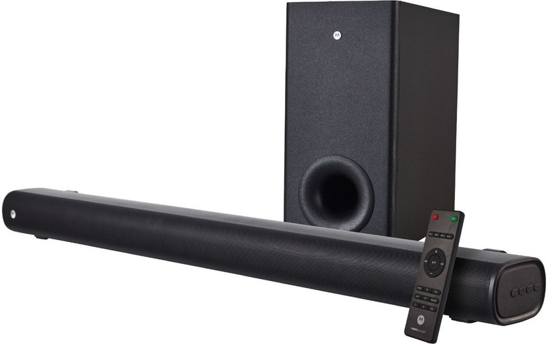 Motorola Amphisoundx With Hdmi Arc 160 W Bluetooth Soundbar(Black/Metallic Grey, 2.1 Channel)
