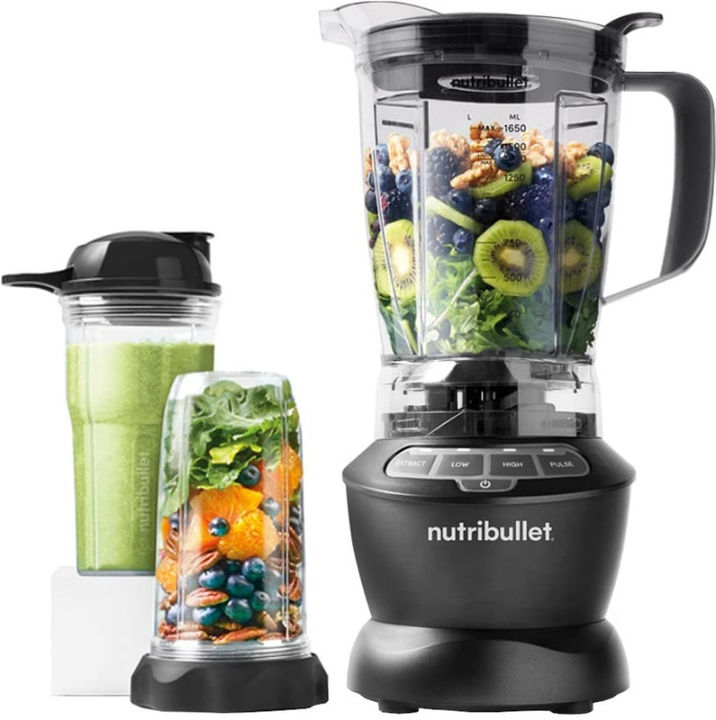 Nutribullet Combo 1000 W Juicer Mixer Grinder(Nbc-1049Dg | 3 Jars | Dark Grey)