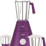 Prestige (Wet Jar-1600 Ml, Dry Jar-1100 Ml, Chutney Jar-450 Ml) 550 W Mixer Grinder(Nakshatra V2 | 3 Jars | Purple)