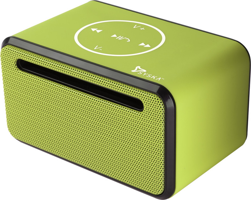 Syska Kts38 Portable Bluetooth Speaker(Green, Mono Channel)