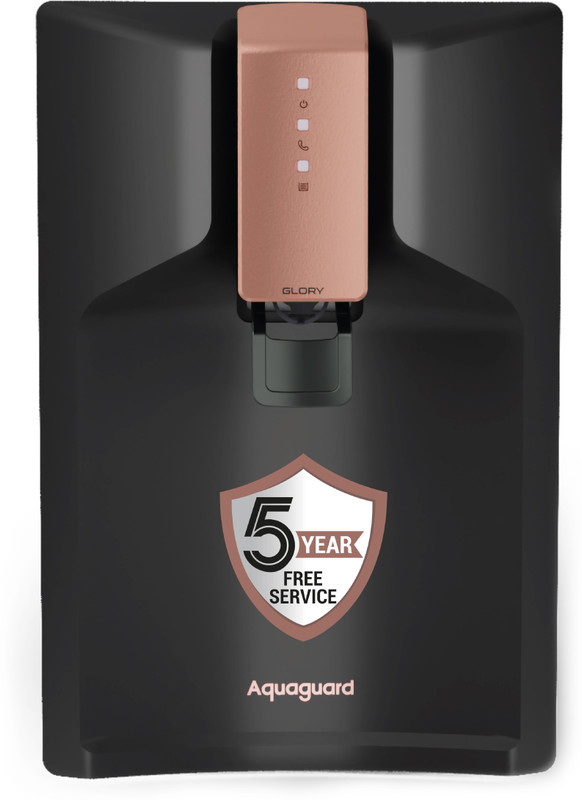 Aquaguard Glory Ws 6 L Ro + Uv + Uf + Copper Water Purifier | 5 Year Free Service Plan | 10 Stage Purification | India’S No.1 Purifier* | Suitable For All Water Sources(Black)