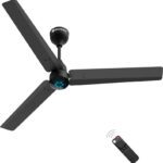 Atomberg Renesa With 3 Year Warranty Bldc Motor With Remote 1200 Mm Ceiling Fan(5 Star | Midnight, Black | Pack Of 1)