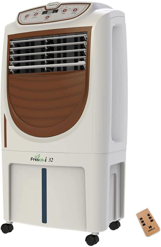 Havells 32 L Room/Personal Air Cooler(White & Brown, Fresco-I 32)